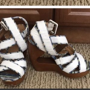 Strappy Wedge Sandals!